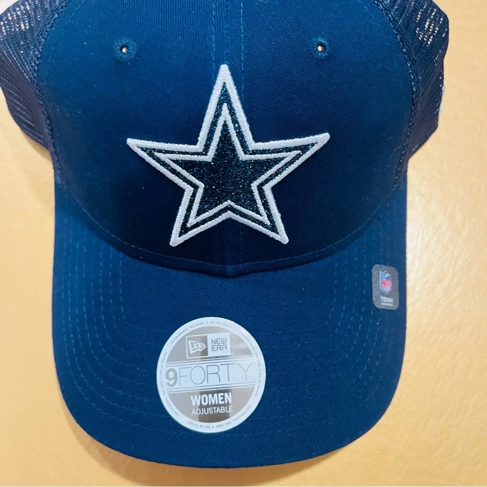 New Era NFL Dallas Cowboys Women’s SnapBack Trucker Blue Adjustable Cap Hat NEW
